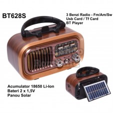 Radio Retro Solar Wireless,Bluetooth,USB